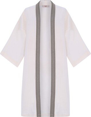 Sabbia Hera Oversize Kimono Robe- Natural White