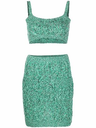 Knitted Two-Piece Skirt Set