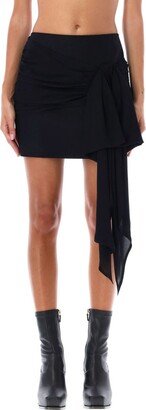 Bow Detailed Mini Skirt