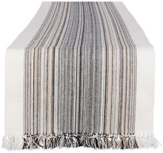 Striped Fringed Table Runner, 14 x 108