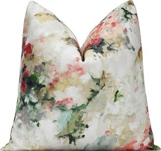 Watercolor Pillow Cover, Fern Cotton Sham, , ,