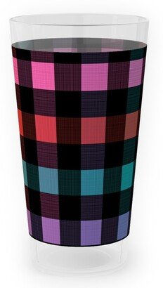 Outdoor Pint Glasses: Picnic Plaid Outdoor Pint Glass, Multicolor