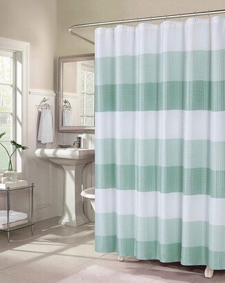 Shades Ombré Waffle Texture Shower Curtain-AC