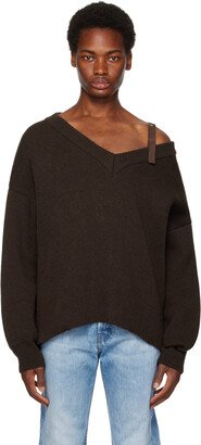 Brown Le Chouchou 'La Maille Sargas' Sweater