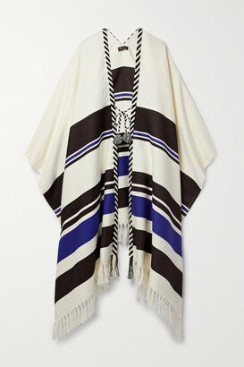 Selene Tasseled Striped Cotton Wrap - Multi