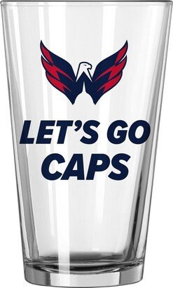 Washington Capitals 16 Oz Team Slogan Pint Glass