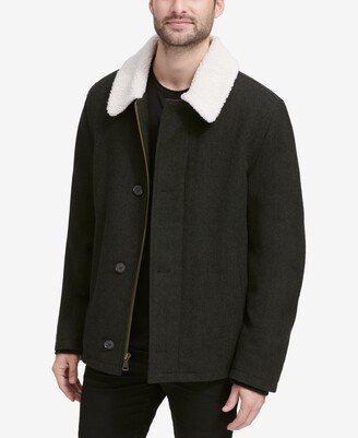 Men's Coat with Fleece Collar