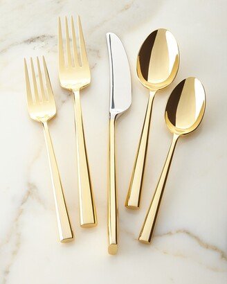 5-Piece Malmo Gold Flatware Place Setting