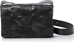 Borsa Intreccio Leather Crossbody Bag