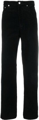 Corduroy Straight-Leg Trousers-BN