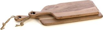 Set Of 2 Assorted Montana Free Form Cutting Boards - Brown