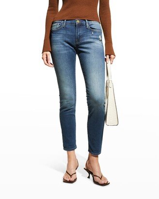 Le Garcon Classic Boyfriend Cropped Jeans