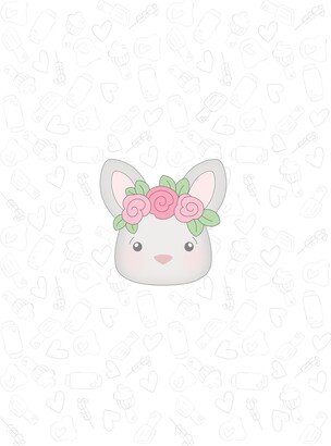 Floral Rabbit Head 2022 Cookie Cutter