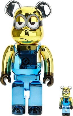 Be@rbrick 100% And 400% Minions Kevin Chrome