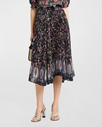 Garden Party Pleated Midi Skirt