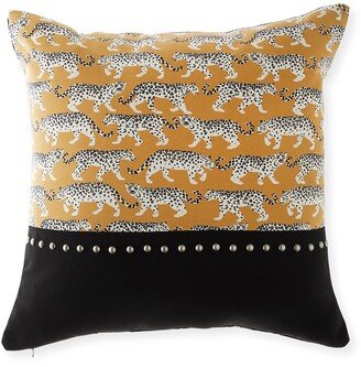 Prowling Nailhead Decorative Pillow