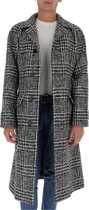 Checked Belted Coat