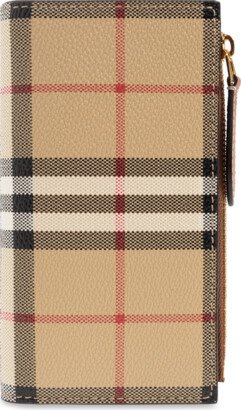 Checked Wallet - Beige-AA