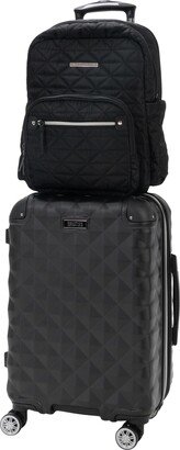 Diamond Tower Carry-On and Emma Laptop Backpack Bundle Set