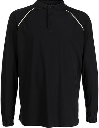 Long-Sleeve Polo Shirt-AT