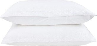 Bokser Home Sham Set Standard Matelasse (White) Sheets Bedding