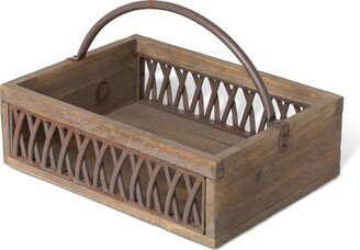 Park Hill Collection Iron Lattice Garden Trug