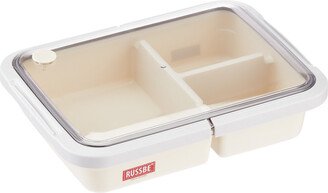 GENMERT 1.6 qt. 3-Compartment Lunch Bento Bone White