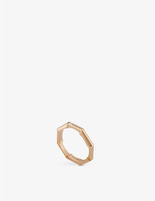 Womens Rose Gold Link To Love 18ct Rose-gold Ring