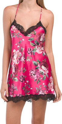 TJMAXX Felicity Satin Floral Chemise For Women