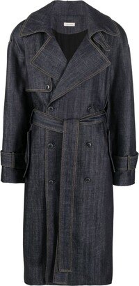 The Mannei Denim Trench Coat