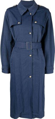 Belted Toile Coat