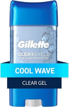 Clear Gel Antiperspirant Deodorant for Men - Cool Wave - 3.8oz