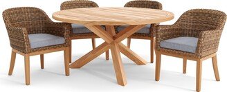 Winston Truss Dining Set with All-Natural 60-inch Dining Table