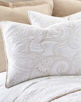 Perla White Twin Quilt Set