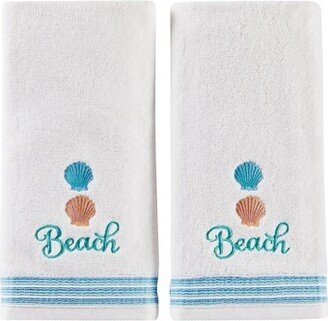 2pc South Seas Hand Towel Set White - Saturday Knight Ltd.