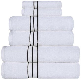 Long-Staple Combed 6Pc Solid Turkish Cotton Towel Set