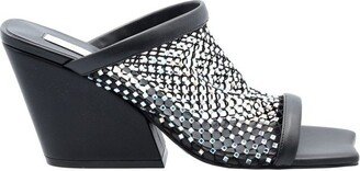 Embellished Mesh Mules