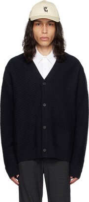 Navy Diagonal Cardigan