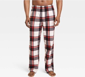 Men's Big & Tall Buffalo Check Fleece Matching Family Pajama Pants - Wondershop™ Black