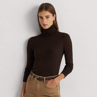 Ralph Lauren Silk-Blend Turtleneck-AC