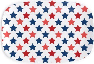 Serving Platters: American Stars Serving Platter, Multicolor