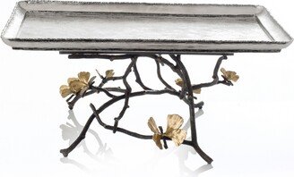 Butterfly Ginkgo Large Footed Centerpiece Tray