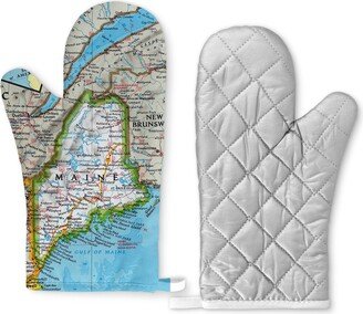 Maine Map Oven Mitt - Gift Kitchen