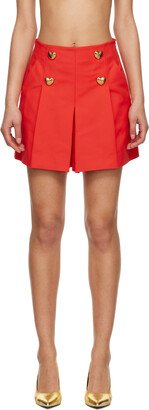 Red Heart Buttons Skort