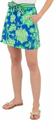 Skippy Skort In Glorious Blue/green