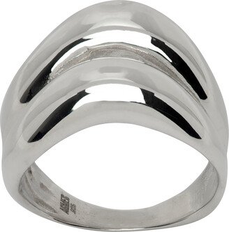 Silver Double Wave Ring