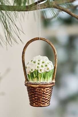 Basket of Paperwhites Glass Ornament-AA