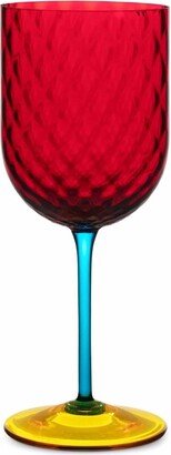 hand-blown Murano red wine glass-AD