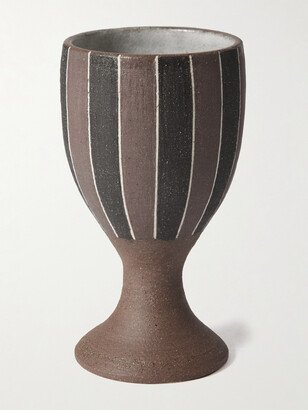 Japanese Craft + Asakano Gama Striped Ceramic Wine Glass