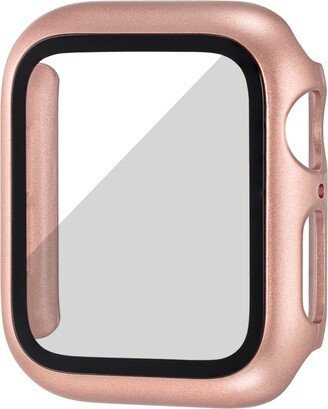 WITHit Unisex Rose Gold Tone/Gold Tone Full Protection Bumper with Integrated Glass Cover Compatible with 45mm Apple Watch